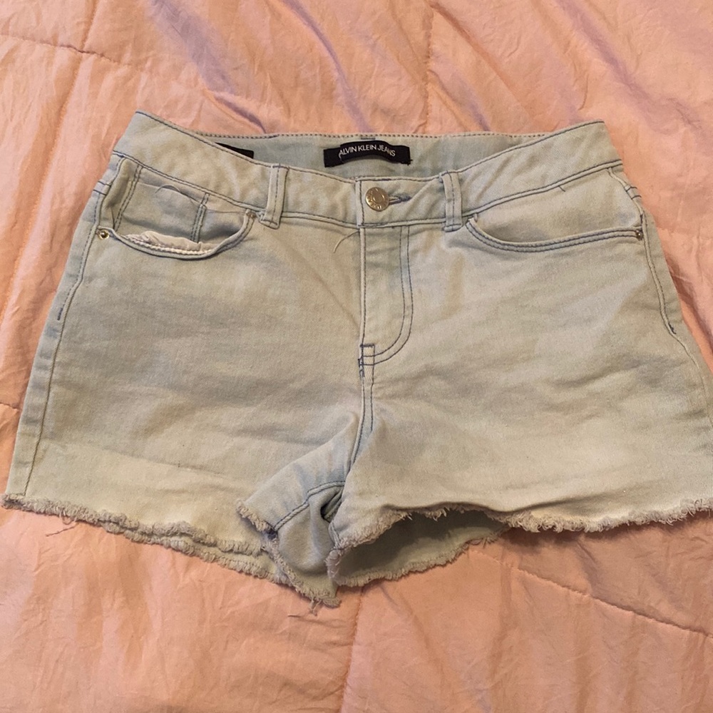 Calvin Klein, Denim shorts, Size 14